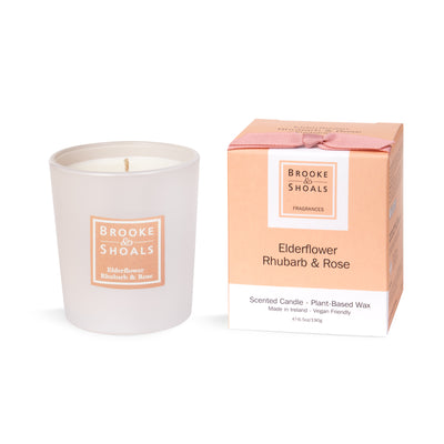 Scented Candle - Elderflower, Rhubarb & Rose