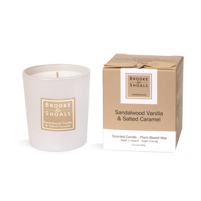 Scented Candle - Sandalwood, Vanilla & Salted Caramel