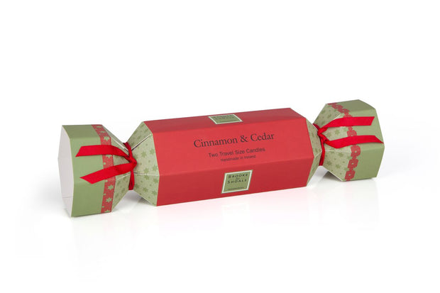 Christmas Cracker Cinnamon & Cedar - 2 Travel Candles
